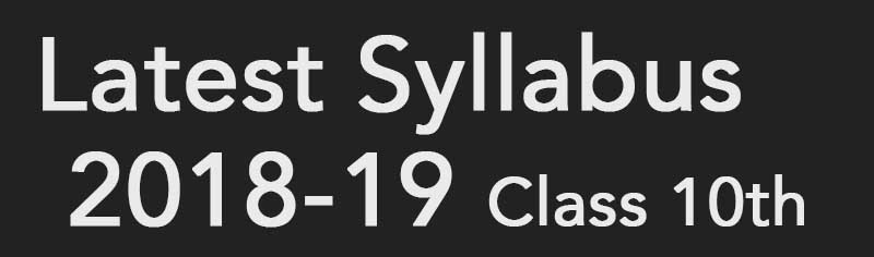 class 10th syllabus
